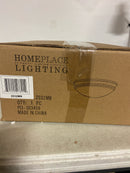 Capital Lighting 2032MN Hansen White Glass Flush Ceiling Light Fixture, 2-Light 120 Total Watts, 4" H x 13" W, Matte Nickel