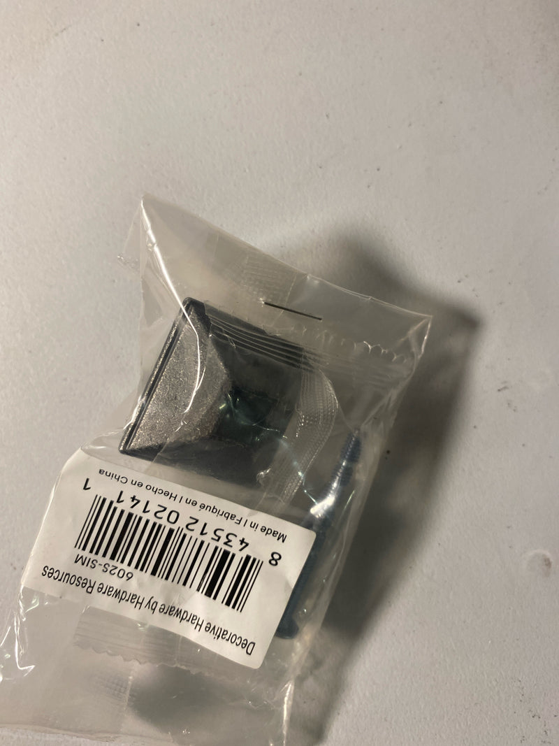 Jeffrey Alexander 602S-SIM Tahoe 1-1/4" Square Pyramid Rustic Cabinet Knob / Drawer Knob - Distressed Antique Silver