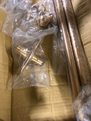 Signature Hardware 482884 60" x 27" Rectangle Brass Shower Rod - Brushed Gold