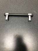 Amerock BP36858FB26 Mergence 3-3/4 Inch Center to Center Bar Cabinet Pull - Matte Black / Polished Chrome