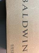 Baldwin FDROUTSR190 Dummy Door Knob Set, Round, Two-Sided, Satin Black