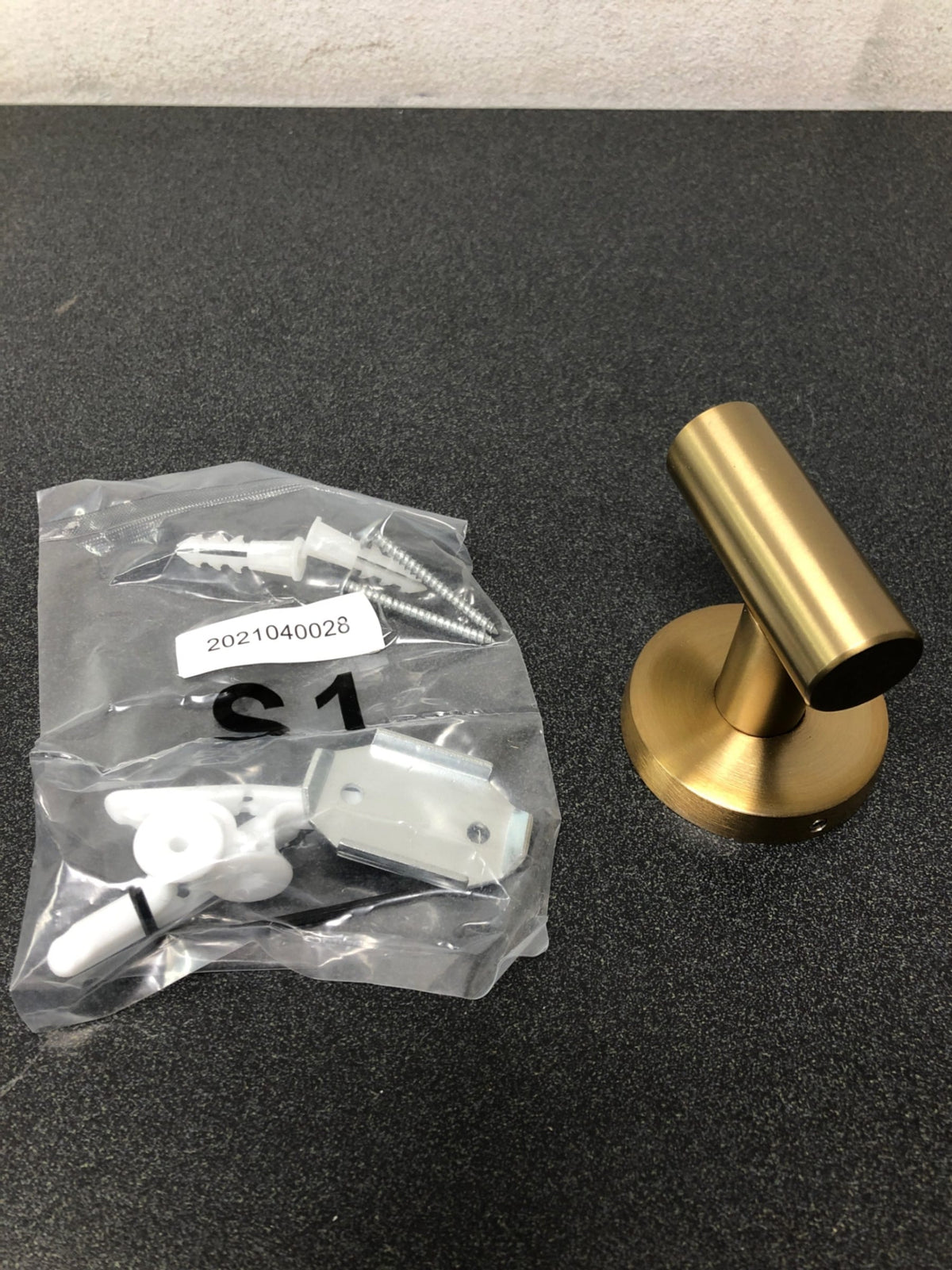 Amerock BH26542BBZ Arrondi Single Robe Hook - Golden Champagne / Brushed Bronze