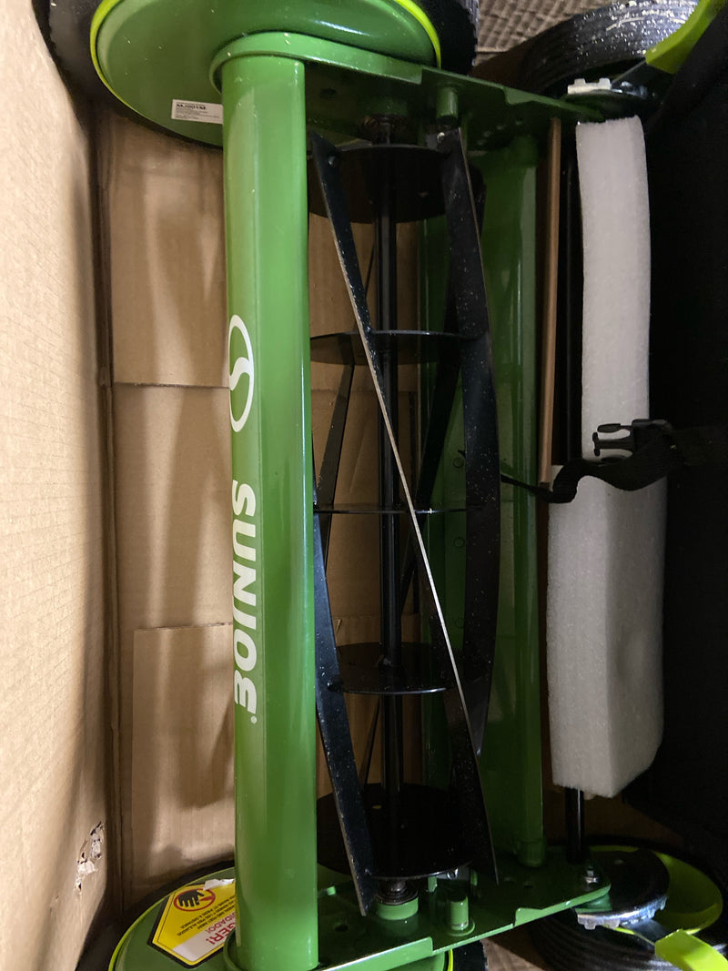 Sun Joe Manual Mower, w/Grass Catcher, 18"