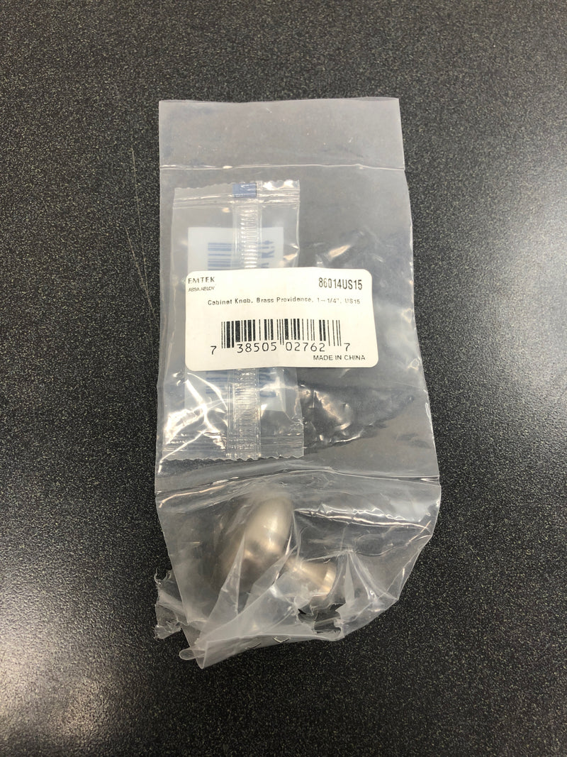 Emtek 86014US15 American Classic 1-1/4 Inch Mushroom Cabinet Knob - Satin Nickel