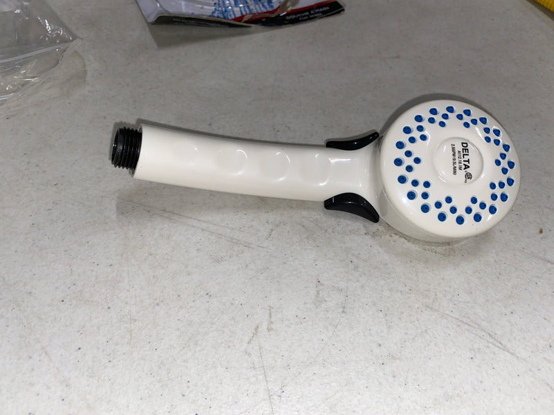 Delta Faucet Single-Spray Hand Held Shower Head, White 59462-WHB-PK