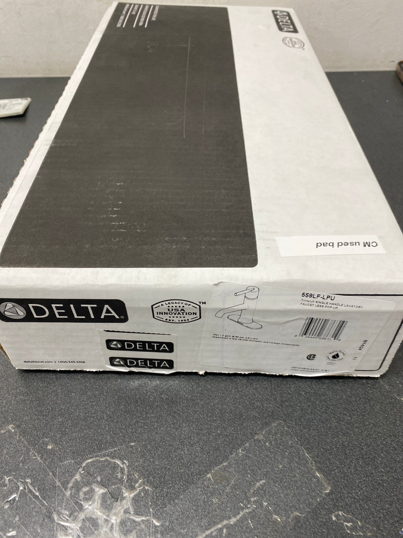 Delta 559LF-LPU Trinsic Single Hole Single-Handle Bathroom Faucet in Chrome
