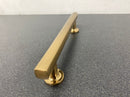 Emtek 86676US4 Freestone 5 Inch Center to Center Bar Cabinet Pull from the Urban Modern Collection - Satin Brass