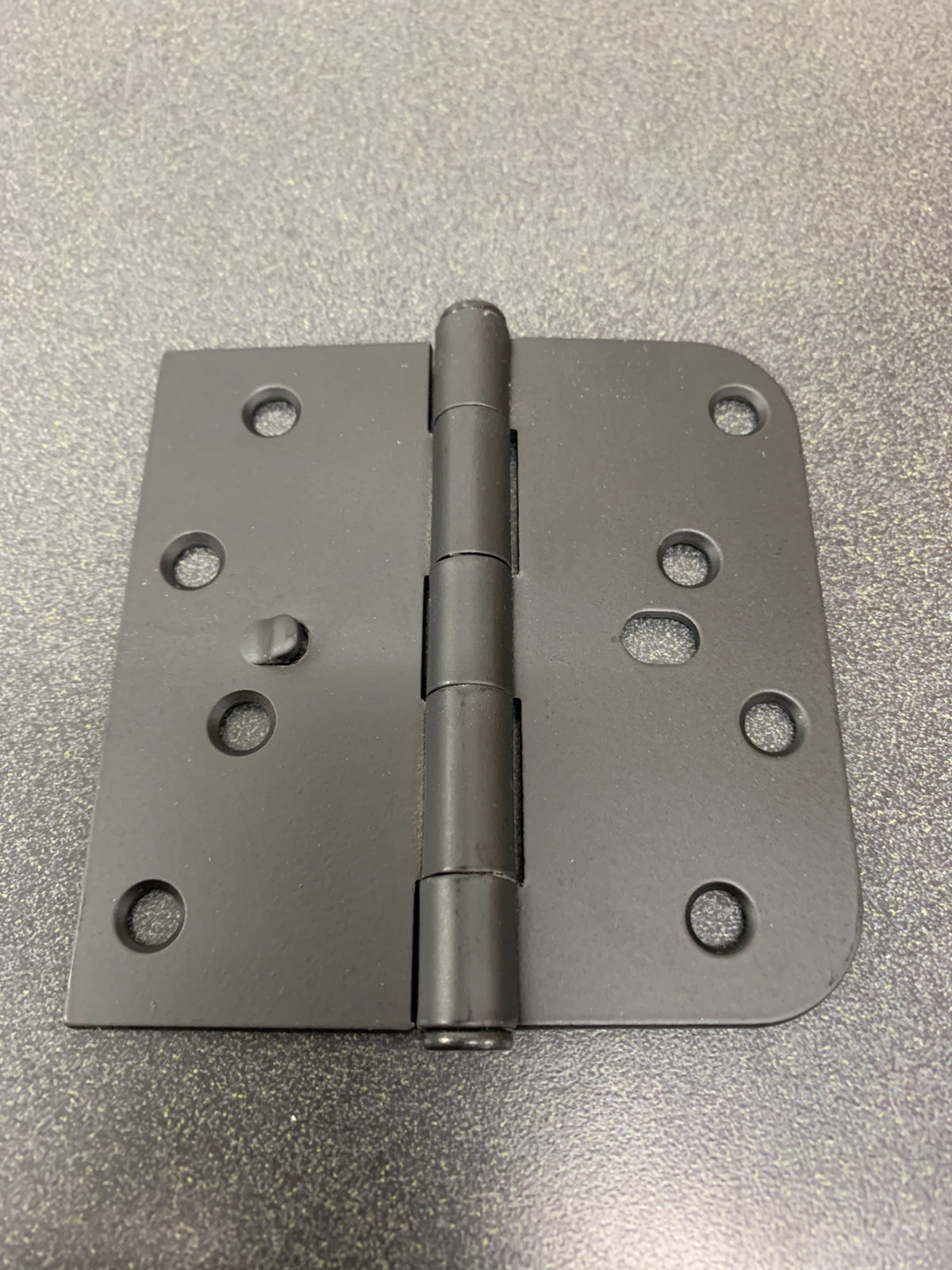 Miseno MDH4063BK 4 x 4 Plain Bearing 5/8" Radius Corner Door Hinge - Pack of 3 - Matte Black