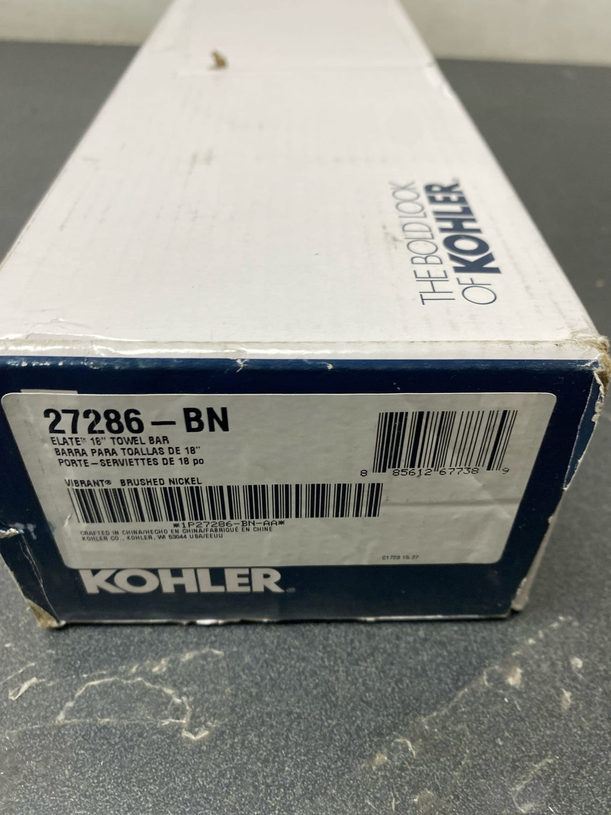 KOHLER Elate 18 inch Towel Bar K-27286-BN Bathroom Accessory