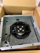 Aero Pure AP124-SL W 120 CFM w Quiet Bathroom Ceiling Ventilation Fan with Dimmable LED Light, White