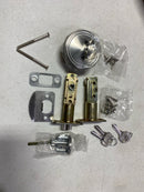 Miseno MLK2030SN Porter Flat Ball Single Cylinder Keyed Entry Door Knob Set with Deadbolt - Satin Nickel