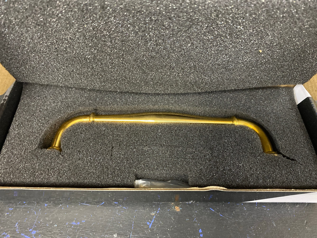 Alno Charlies, 6" Pull, UNLACQUERED Brass