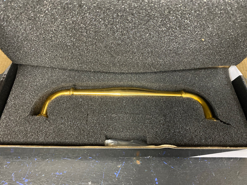 Alno Charlies, 6" Pull, UNLACQUERED Brass