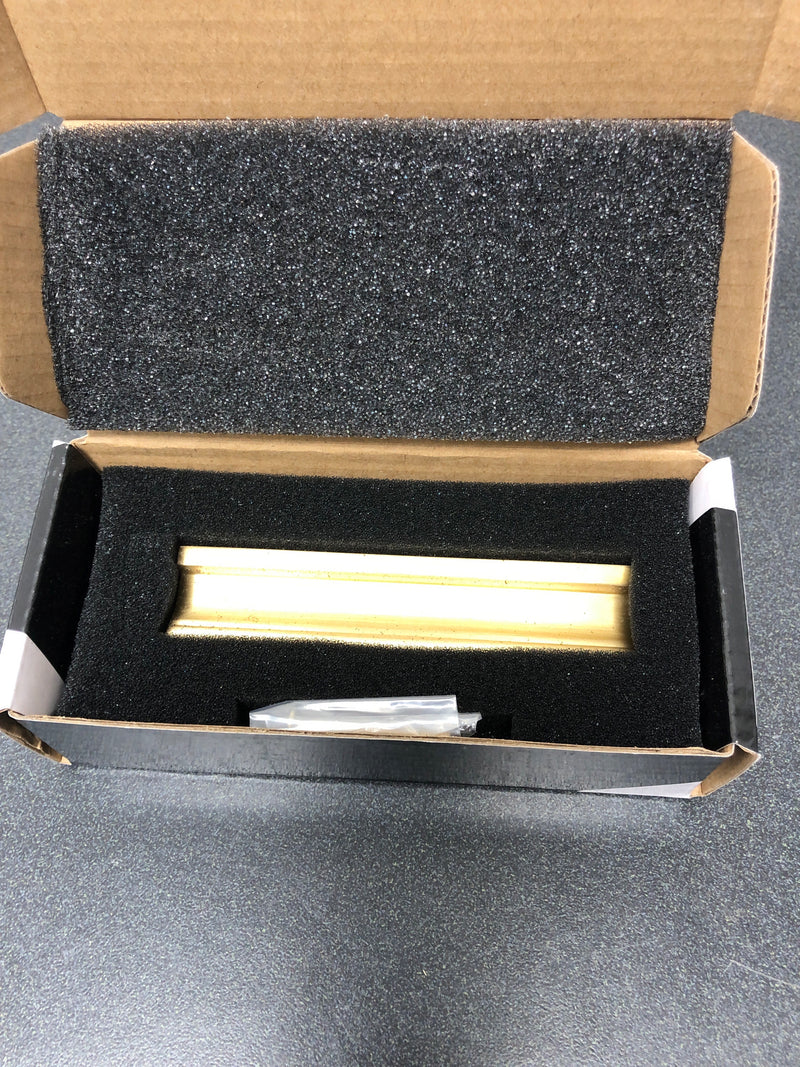 Alno A965-35-SB Linear 3-1/2" Center to Center Flush Mount Rectangular Cabinet Handle / Drawer Pull - Satin Brass