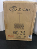 Z-Lite 6010-12HB Dealey 3 Light 12" Wide Crystal Pendant - Heirloom Brass