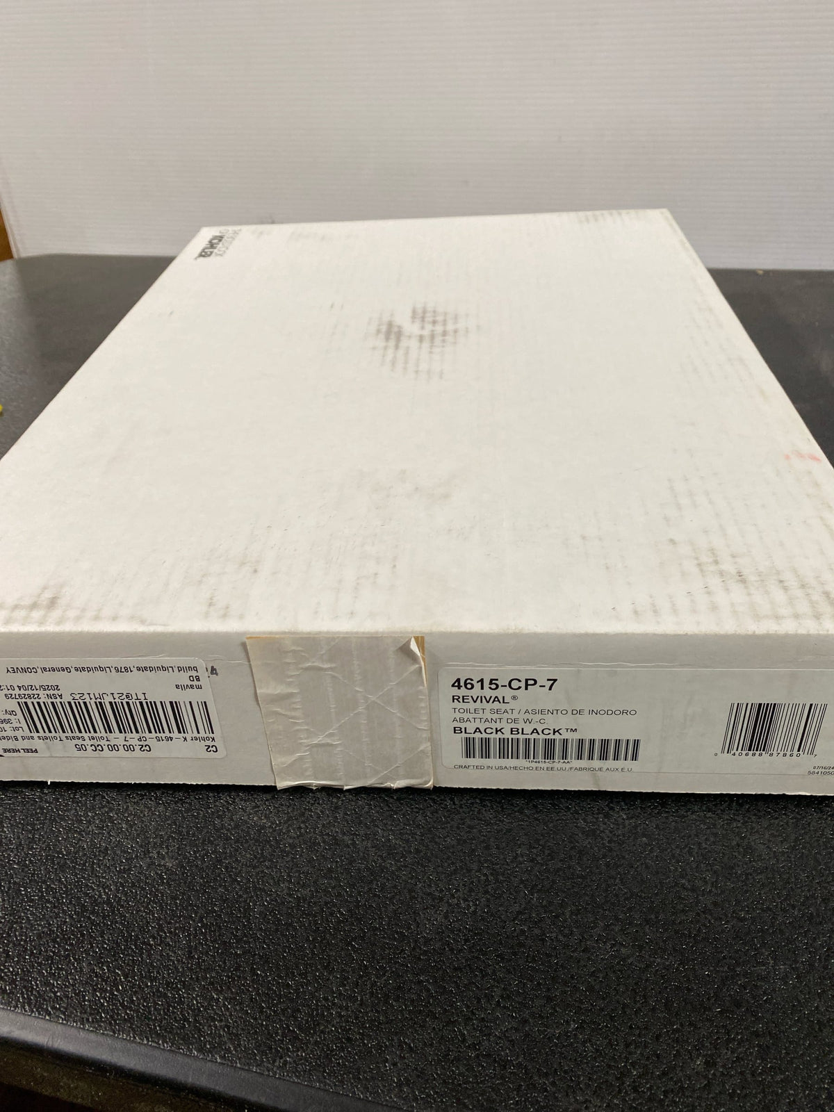 KOHLER K-4615-CP-7 Revival Toilet Seat, Black Black