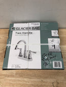 Glacier bay HD67513W-6C01 Melina 4 in. Centerset Double-Handle High-Arc Bathroom Faucet in Polished Chrome