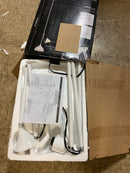 Globe Electric Delilah 72" White Torchiere Floor Lamp with Reading Light