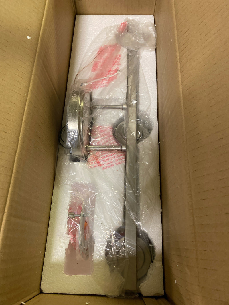 ML Lighting 3683-SN Transitional Three Light Vanity from None Collection in Pewter, Silver Finish, Satin Nickel