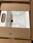 Kohler Tahoe 16" Cast Iron Undermount Bathroom Sink with Oversize 4" Centerset Faucet Hole