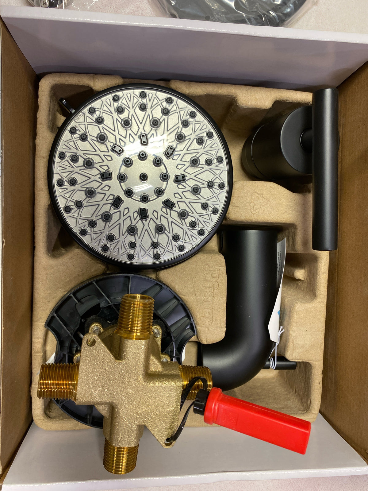 Pfister Zeelan Tub & Shower Trim Kit, Valve and Cartridge Included, 1-Handle, Matte Black Finish, 8P8WS2ZLSB