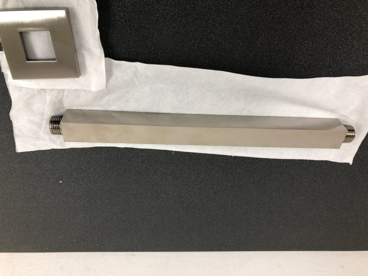 Signature Hardware 449634 12" Square Ceiling Mounted Shower Arm and Flange - Brushed Nickel