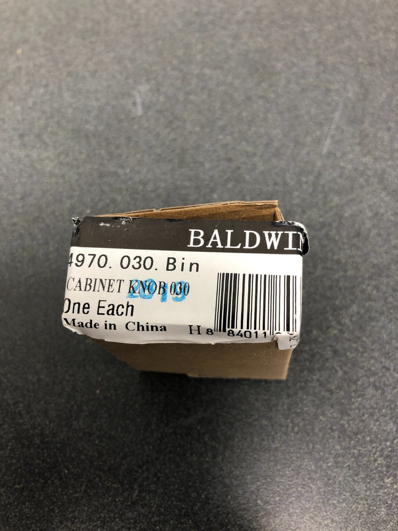 Baldwin 4970030 Palm Springs 1-1/2 Inch Bar Cabinet Knob from the Estate Collection - Polished Brass