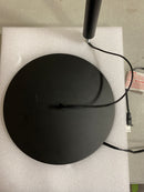 Hampton bay HD6587C Regan 63 in. Matte Black Floor Lamp with Clear Glass Shades