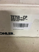 Kohler K-72759-CP Artifacts 1.2 GPM Widespread Bathroom Faucet with Clicker Drain Assembly - Less Handles - Polished Chrome