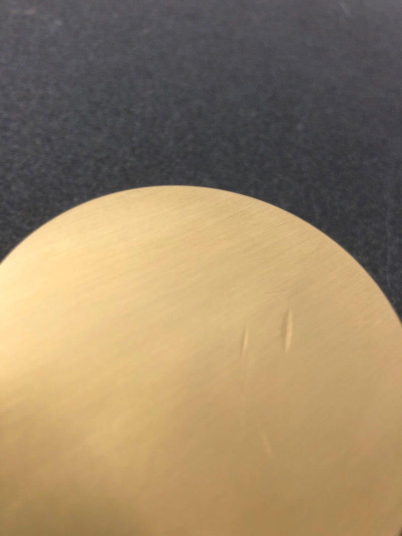 Baldwin PVCONCSR044 Contemporary Privacy Door Knob with Square Rose - Satin Brass