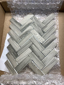 Emser Tile W87ECHOGR1113MHB Echo - 4" x 5" Rectangle Wall Tile - Polished Visual - Sold by Sheet (1 SF/Sheet) - Gray