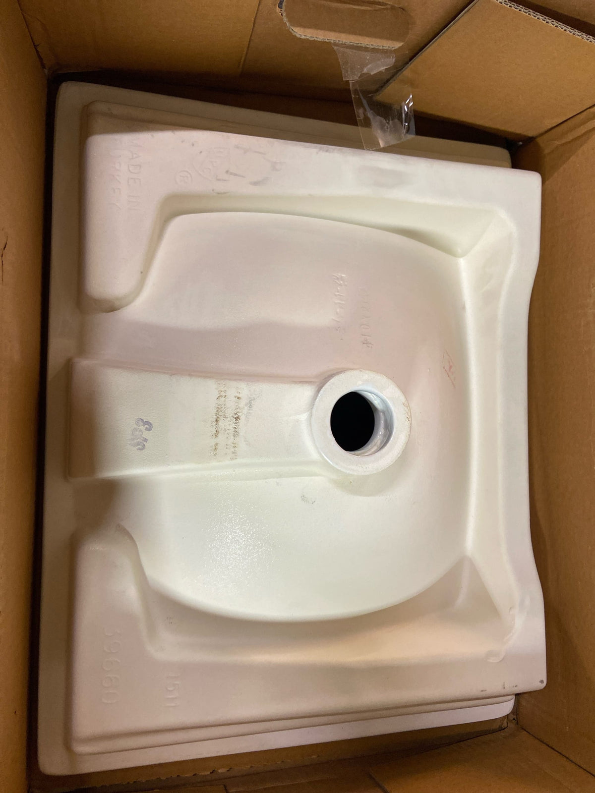 Grohe 39660000 Eurocube Undermount or Drop In 21" Bathroom Sink - Alpine White