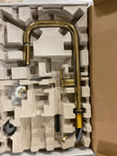 Kohler K-28269-AF Components 1.5 GPM Single Hole Pull Down Kitchen Faucet with Angled High-Arch Spout, DockNetik, ProMotion, and MasterClean Sprayhead Technologies - Vibrant French Gold