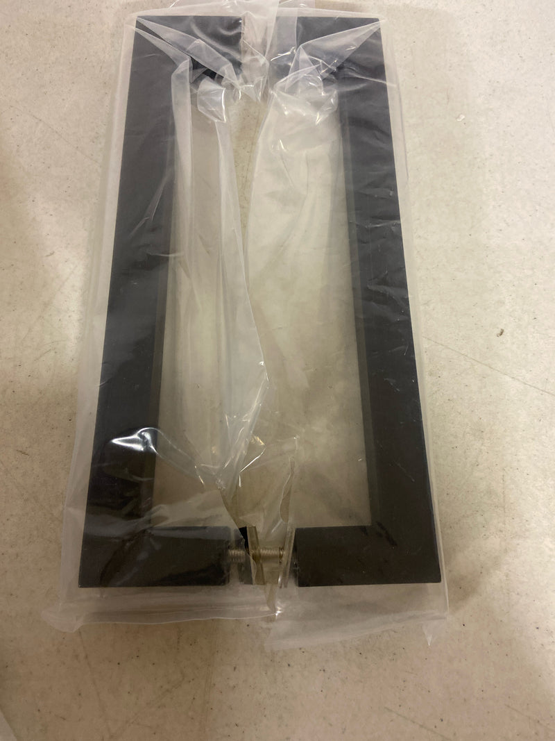 Deltana SSPBB1210U19 12" Center to Center Back to Back Door Pulls / Back to Back Cabinet Handles - Black