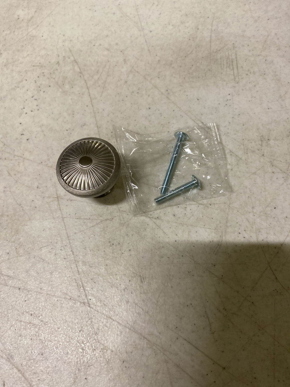 Amerock BP36613G10 Crawford 1-3/8 in. (35mm) Traditional Satin Nickel Round Cabinet Knob