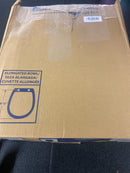 Signature Hardware 153867 Luxury Mahogany Oak Elongated Closed-Front Toilet Seat - Mahogany/Chrome