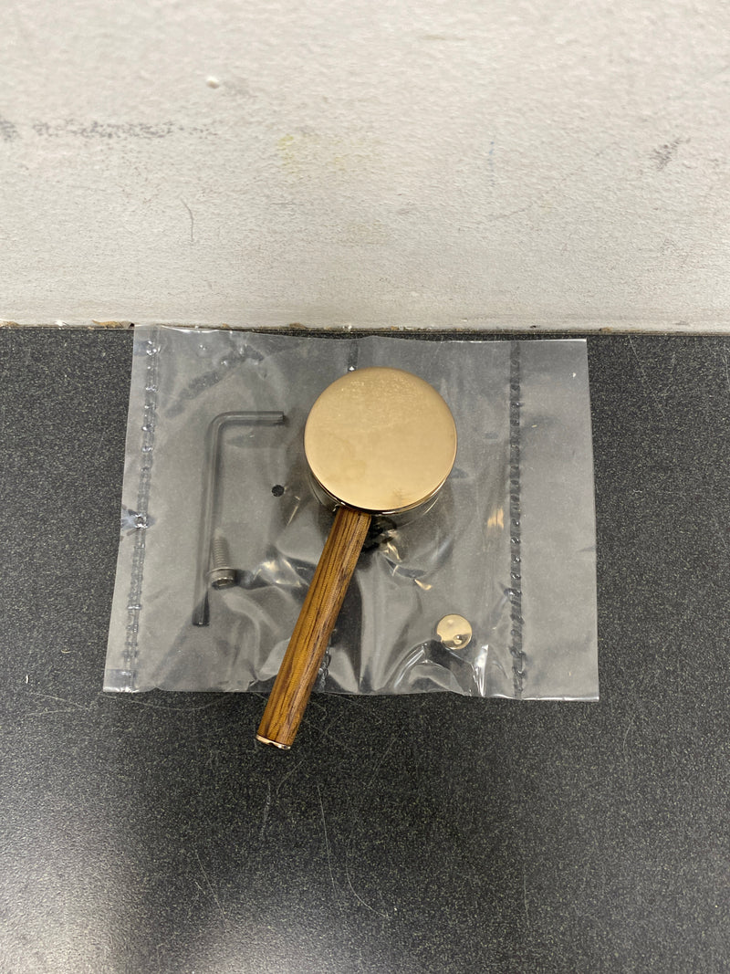 Brizo HLK177-PGWD Odin Collection Pull-Down Kitchen Faucet Lever Handle with Wood Accent - Polished Gold / Wood