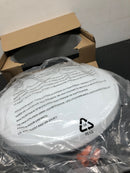 Jesco Lighting RE-GEO-FM-93014-2790-WH Relyence Single Light 14" Wide Integrated LED Flush Mount Drum Ceiling Fixture / Wall Sconce - 2800K - 90 CRI - White