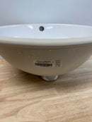 American Standard 495221.02 Ovalyn 15" Undermount Porcelain Bathroom Sink - White