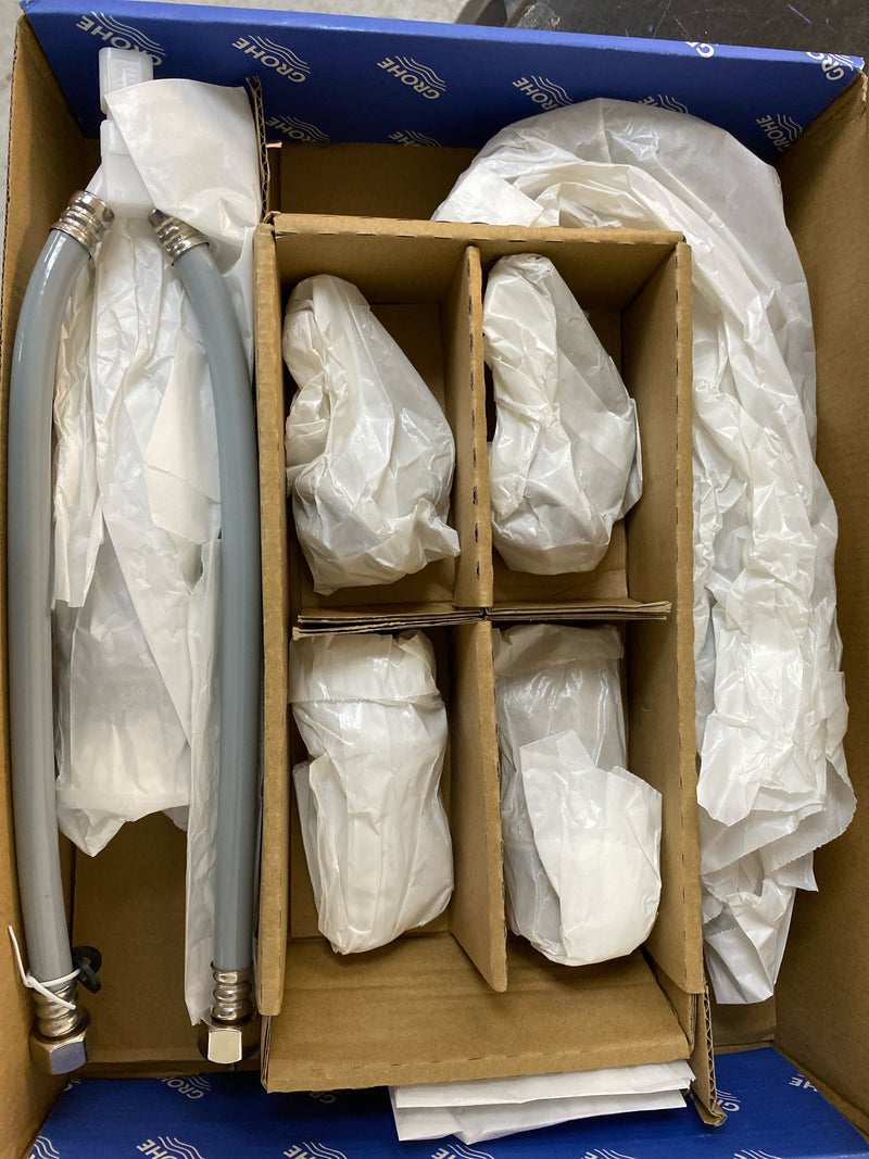 Grohe 20597EN0 Defined 1.2 GPM Widespread Bathroom Faucet with Pop-Up Drain Assembly, SilkMove and EcoJoy Technologies - Brushed Nickel