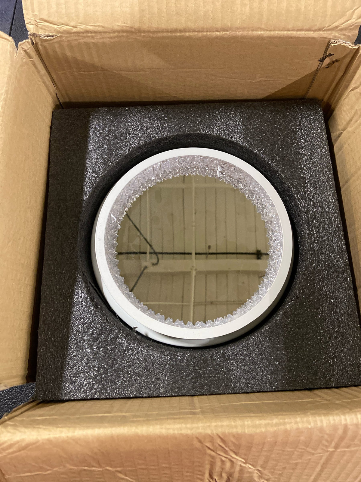 Studio M SM24851BCGLD Medallion 8" Tall LED Wall Sconce with Crystal Shade - Gold / Beveled Crystal