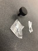 Schaub and Company 5002-MB Pub House 1-1/4" Round Flat Diamond Knurled Solid Brass Cabinet Knob / Drawer Knob
 - Matte Black