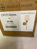 Crystorama Lighting Group 531-GA Broche 21" Tall Wall Sconce - Antique Gold