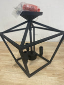 James Allan QICF27826NO Terra Luna 3 Light 10" Wide Semi-Flush Ceiling Fixture - Noir