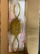 Hinkley Leona Large Single Light Wall Sconce, Damp Rated, Scrollwork Details, Distressed Brass