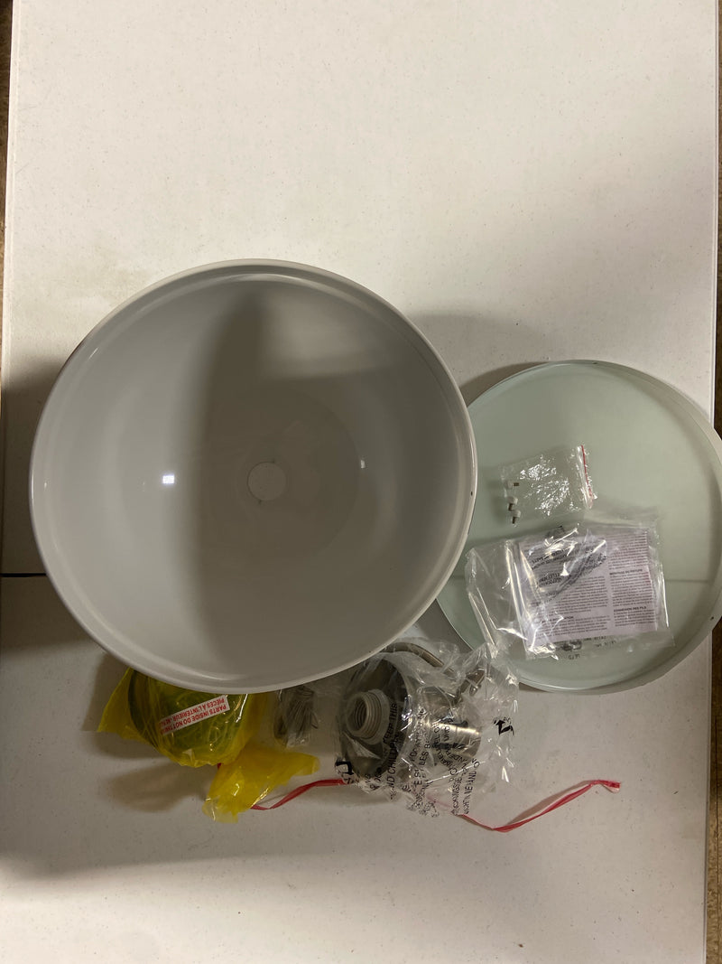 Golden Lighting 3602-L PW-WH Duncan Single Light 14" Wide Pendant - Pewter / White