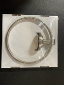 Gatco 5412 Lizzie, Towel Ring, Brushed Nickel/Wall Mounted 6.50" Towel Ring for Bathroom/Hand Towel Holder