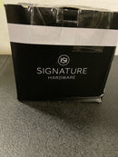 Signature Hardware SH644PB PVC Cable Drain and Overflow for 17" - 22" Deep Alcove Tubs - Polished Brass