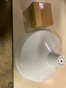 Quorum 6822-6 Transitional One Light Pendant from Pendants White Collection in White Finish,