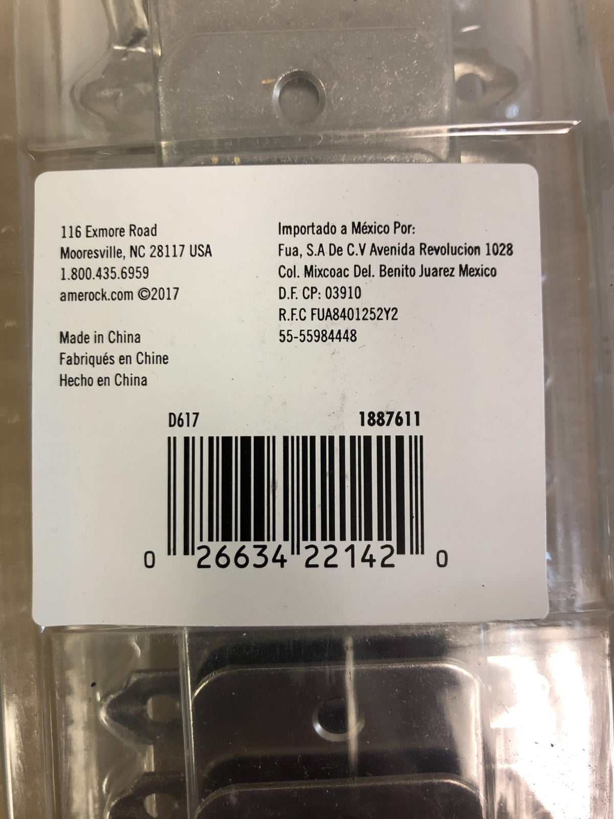 Amerock Functional 3/8 Inch Inset Self-Closing Face Mount Hinge - Package of 10 Hinges